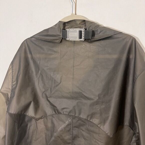 Maison Margiela Vynl Trench Coat Womens 42 Rain Jacket Double Breasted Oversized - Picture 3 of 10